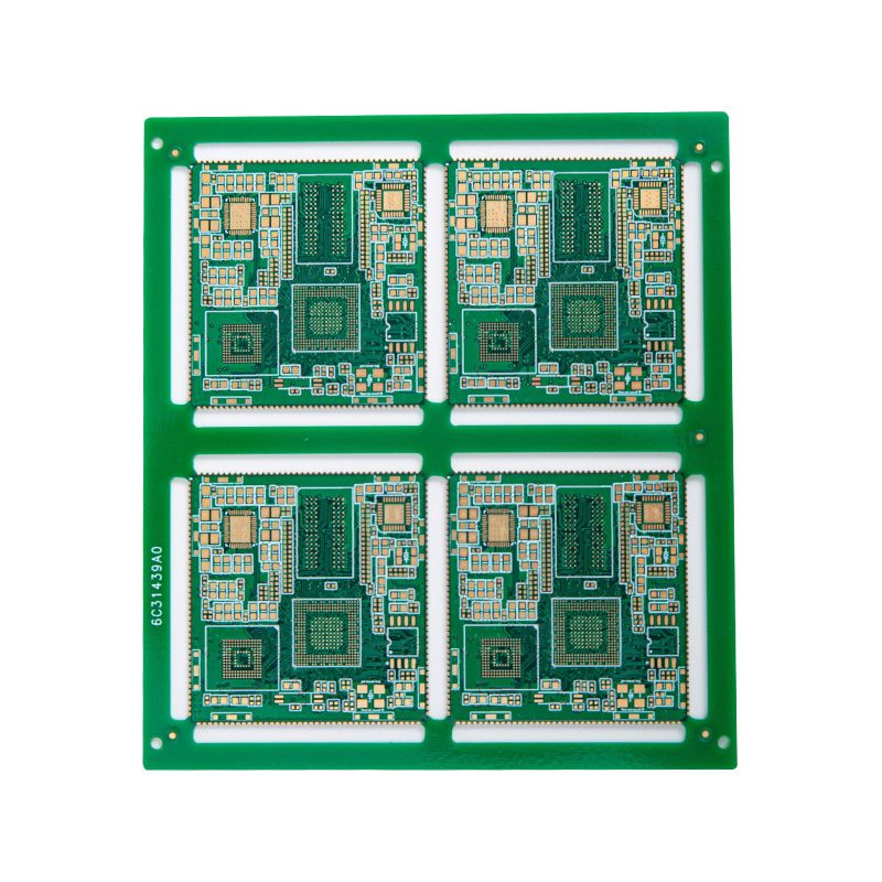 Placa semi-furada dourada esverdeada de quatro camadas e dupla face