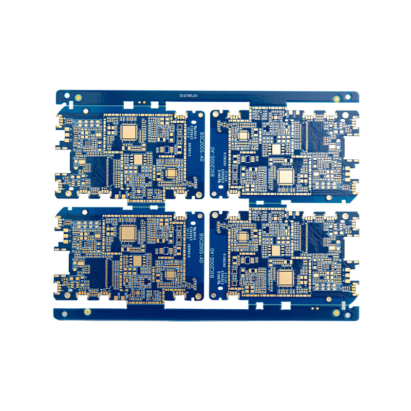 PCB banhado a ouro azul dupla face