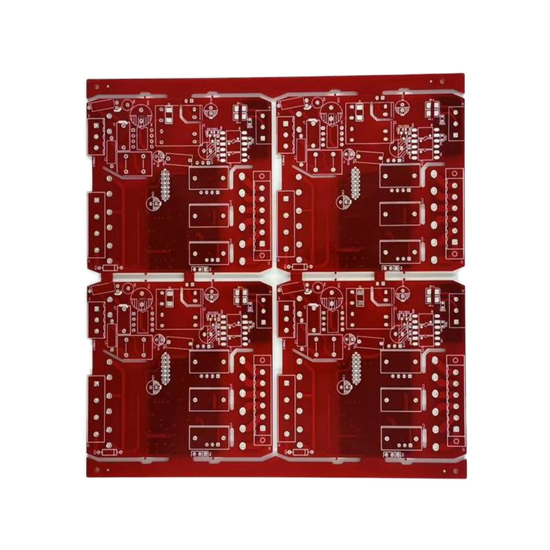 Placa soldada sem chumbo vermelha de dupla face